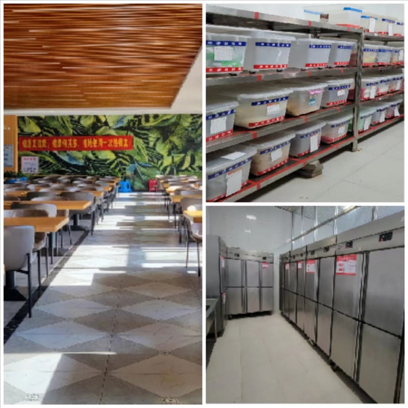 群策群力共筑食品安全，同心同德力求满意服务 ——官渡区职业高中级中学“六T”食堂挂牌仪式